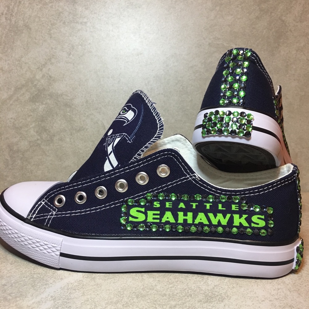 COMPASS/SPORT BRAND NFL SEAHAWKS WOMEN BLING SHOES